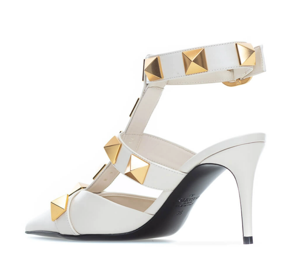 Giày Cao Gót Valentino Garavani Roman Stud Pump VW0S0CB2ZWMI16 - Ảnh 3
