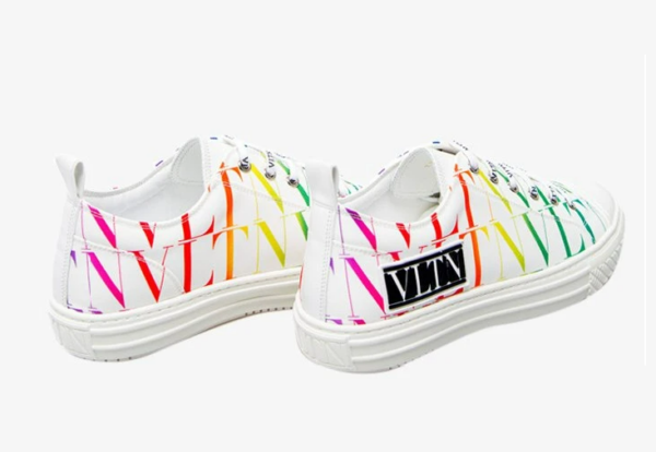 Giày Valentino Giggies Low 'VLTN Times Allover Print White Multi' VY2S0D57WEF-08V - Ảnh 3