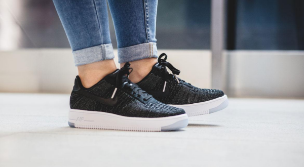 Giày Nike Wmns Air Force 1 Flyknit 'Black' 820256-001 - Ảnh 6