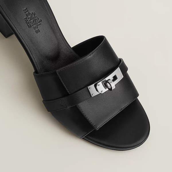 Dep Hermes Gigi 50 Sandal 'Silver Black' H231063Z-02420