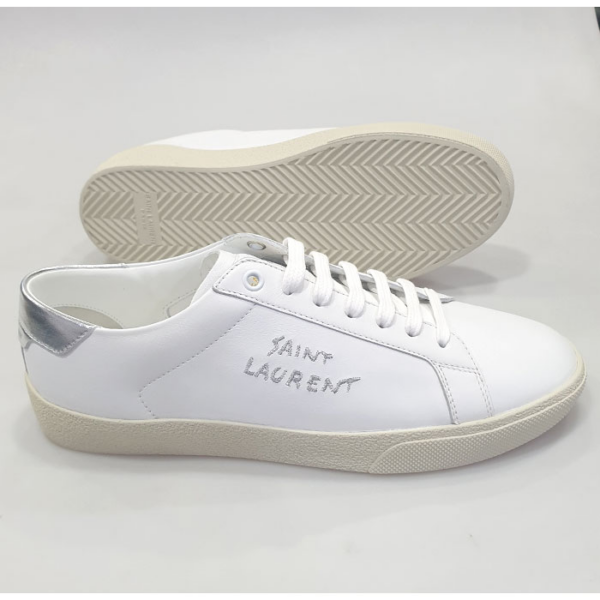 Giày Saint Laurent Court Classic SL06 Embroidered 'White' 611352-00NA0-9085 - Ảnh 4