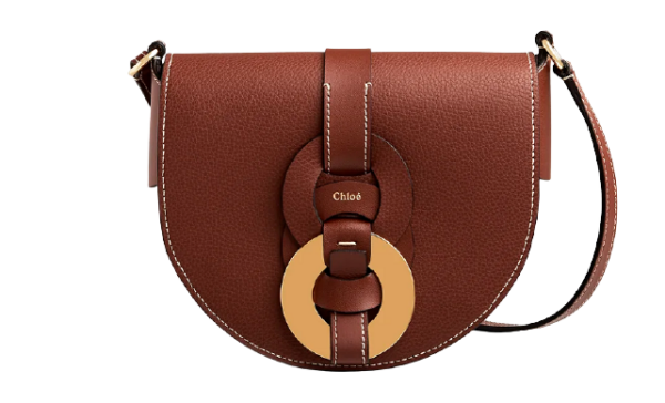 Túi Chloe Darryl Saddle Grained Smooth 'Brown'