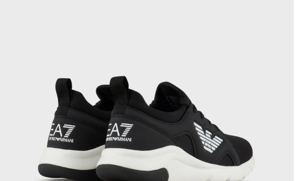 Giày Armani A-Racer Sneakers 'Black White' X8X056XCC56100002 - Ảnh 3
