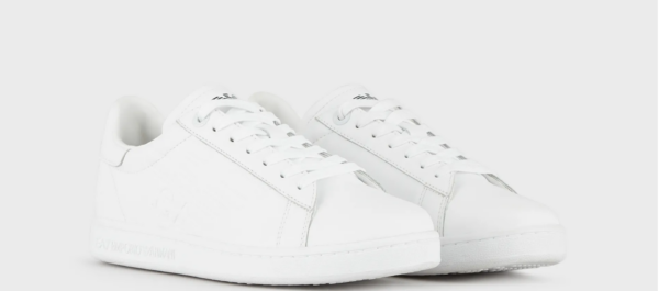 Giày Armani Classic New CC Sneakers 'White' X8X001XCC51100001 - Ảnh 4