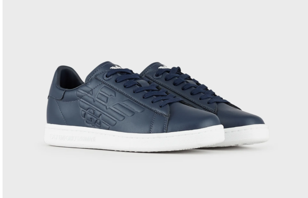 Giày Armani Classic New CC Sneakers 'Navy Blue' X8X001XCC51100285 - Ảnh 4