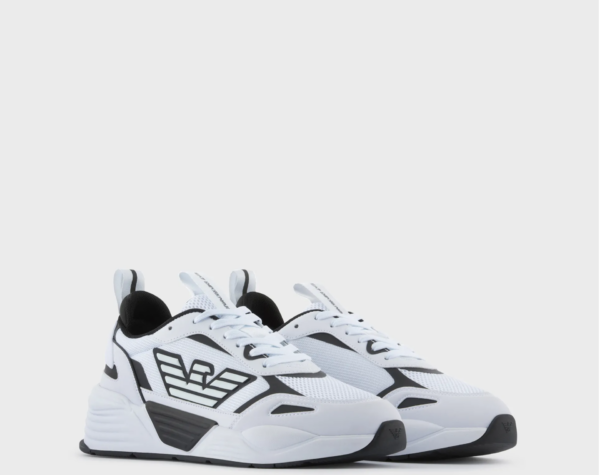 Giày Armani Ace Runner Sneakers 'Black White' X8X070XK1651Q491 - Ảnh 4