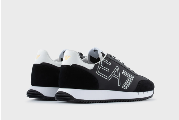 Giày Armani Vintage Sneakers 'Black White' X8X101XK2571A120 - Ảnh 3
