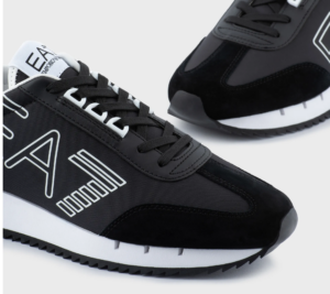 Alternative view of Giày Armani Vintage Sneakers 'Black White' X8X101XK2571A120