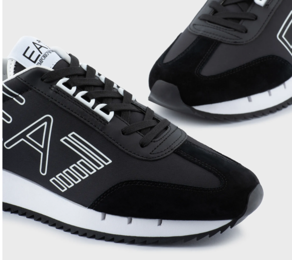 Giày Armani Vintage Sneakers 'Black White' X8X101XK2571A120 - Ảnh 2