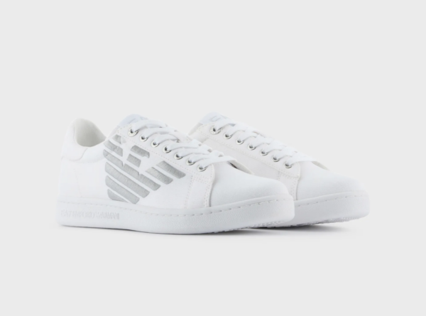Giày Armani Classic Sneakers 'Triple White' X8X001XK2551M696 - Ảnh 4