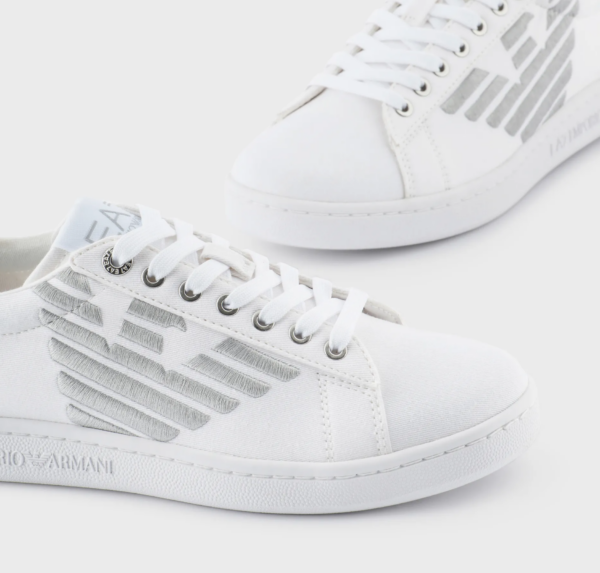 Giày Armani Classic Sneakers 'Triple White' X8X001XK2551M696 - Ảnh 2