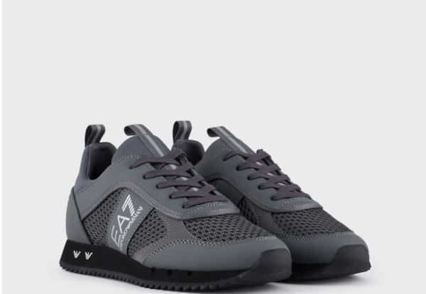 Giày Armani Mesh Sneakers 'Dark Grey' X8X027XK0501Q746 - Ảnh 4