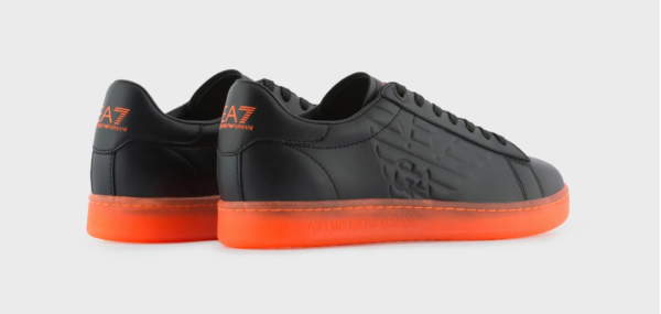 Giày Armani Classic Sneakers 'Orange Black' X8X001XK2541M538 - Ảnh 3