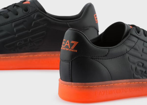 Giày Armani Classic Sneakers 'Orange Black' X8X001XK2541M538 - Ảnh 2