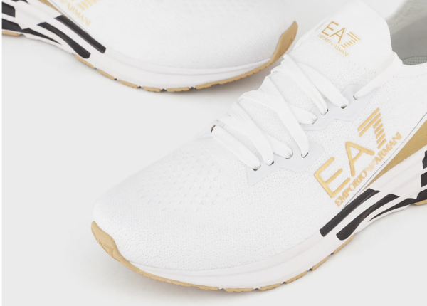 Giày Armani Crusher Distance Sneakers 'White Gold' X8X095XK2401Q300 - Ảnh 3