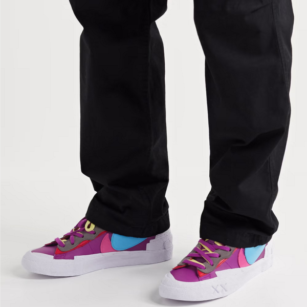 Giày Nike Blazer Low Sacai KAWS 'Purple Dusk' DM7901-500 - Ảnh 4