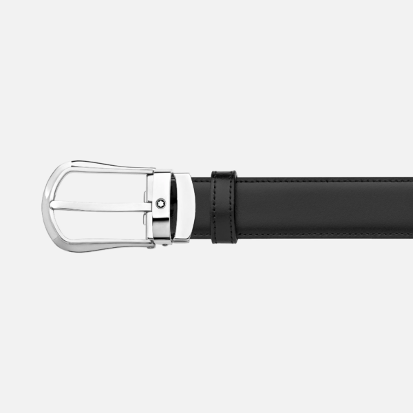 Dây Lưng MontBlanc 'Black Brown 30 mm Reversible Leather Belt MB118425 - Ảnh 2