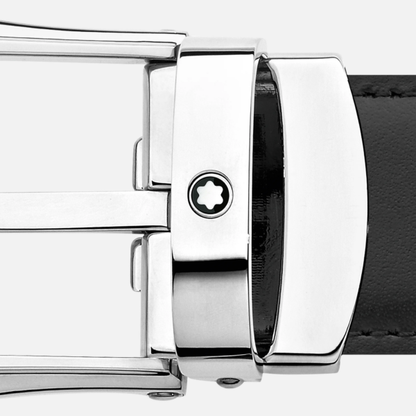 Dây Lưng MontBlanc 'Black Brown 30 mm Reversible Leather Belt MB118425 - Ảnh 3