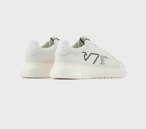 Alternative view of Giày Armani Nappa Leather With Via Borgonuovo Eagle 'White'