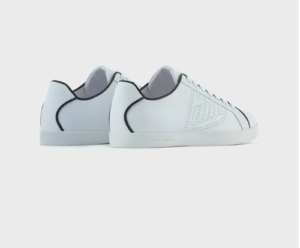 Alternative view of Giày Armani Leather With Piping And Laser Cut Eagle 'White'