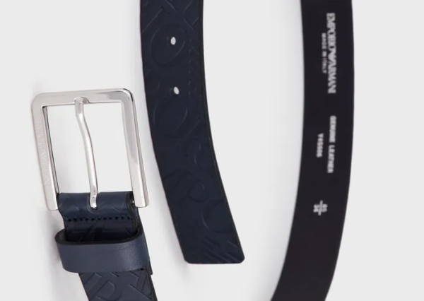 Thắt Lưng Armani Leather 'Navy Blue' Y4S506YDC0E180033 - Ảnh 3