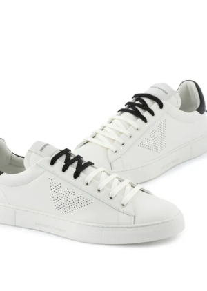 Alternative view of Giày Armani Leather Sneakers Perforated Eagle 'Pattern' X4X565XN1801N480