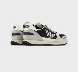 Alternative view of Giày Armani Suede With Contrasting Inserts 'Black Grey' X4X537XM6781Q444