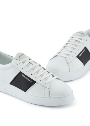 Alternative view of Giày Armani Leather Rubber And Mesh Details 'White' X4X570XN0101Q908