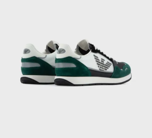 Alternative view of Giày Armani Suede With Contrasting Inserts 'Forest Green'