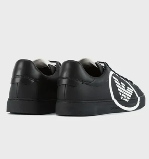 Alternative view of Giày Armani Leather Sneakers Oversized Eagle Logo 'Black' X4X554XM9901K001