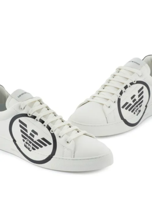 Alternative view of Giày Armani Leather Sneakers Oversized Eagle Logo 'White' X4X554XM9901Q802