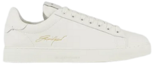 Giày Armani Leather With Gold Signature Logo 'White' X4X565XM993100894