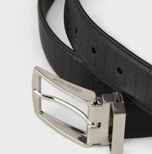 Alternative view of Thắt lưng Armani Reversible Reed Print 'Black' Y2S221YI92E180001