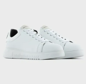 Alternative view of Giày Armani Back Logo Embroidery 'White' X4X264XN1901A222