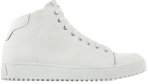 Giày Armani Signature Logo Leather Mid-top 'White' X4Z101XN1631M801