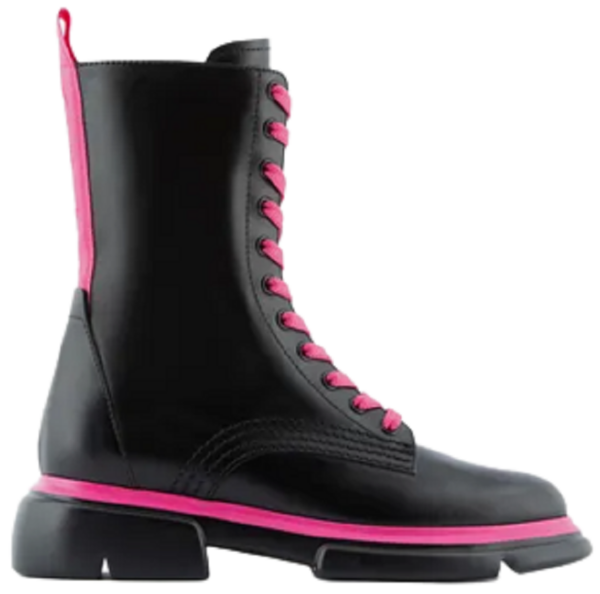 Giày Armani Vegetable Tanned Leather Ankle Boots 'Black'