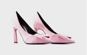 Alternative view of Giày Armani Satin Court Shoes With Bow 'Pink'
