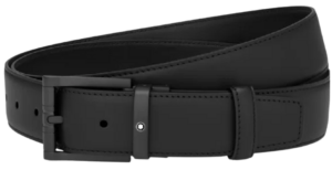 Thắt Lưng Montblanc Black Leather Belt 123904