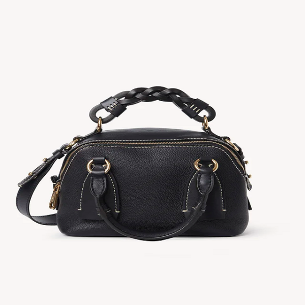 Túi Chloe Small Bag Daria in Grained & Shiny Calfskin CHC20US361C624D4 - Ảnh 2