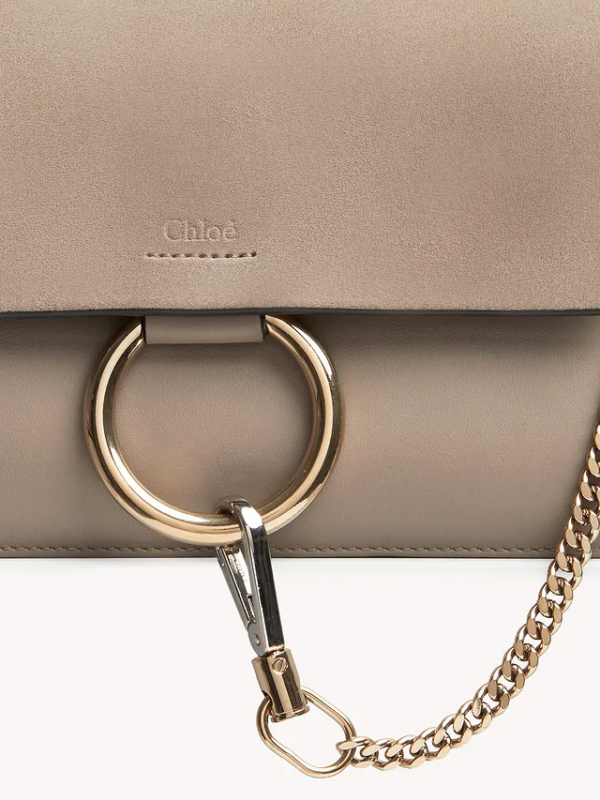 Túi Chloe Faye Suede Calfskin 'Grey' CHC15US127H2O23W - Ảnh 3