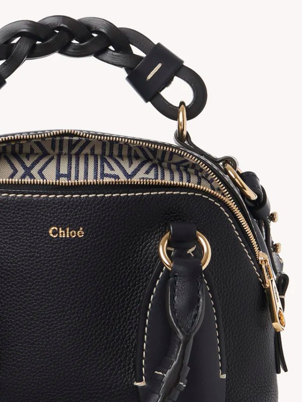 Túi Chloe Small Bag Daria in Grained & Shiny Calfskin CHC20US361C624D4 - Ảnh 3
