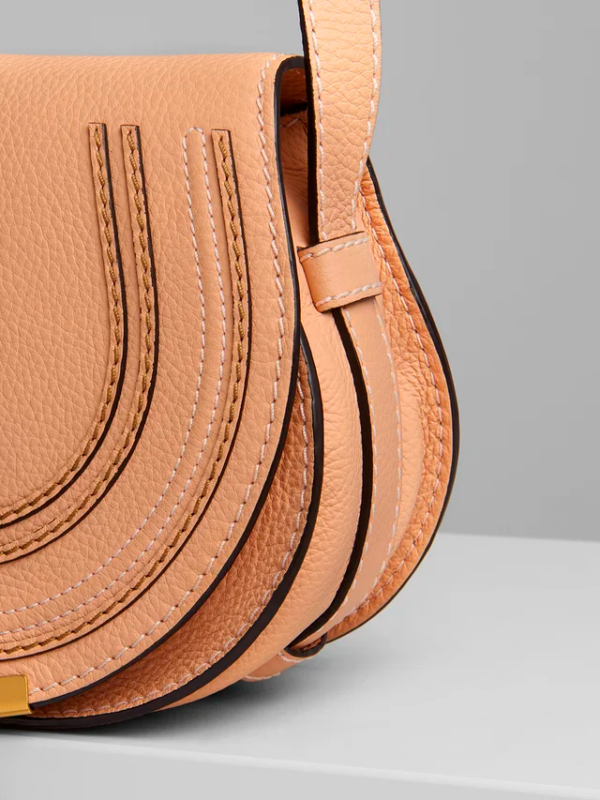 Túi Chloe Marcie Round Saddle 'Pink' CHC11SP5801616I1 - Ảnh 3