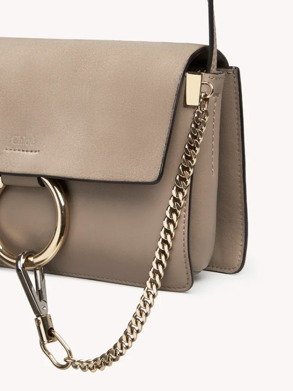 Túi Chloe Faye Suede Calfskin 'Grey' CHC15US127H2O23W - Ảnh 4