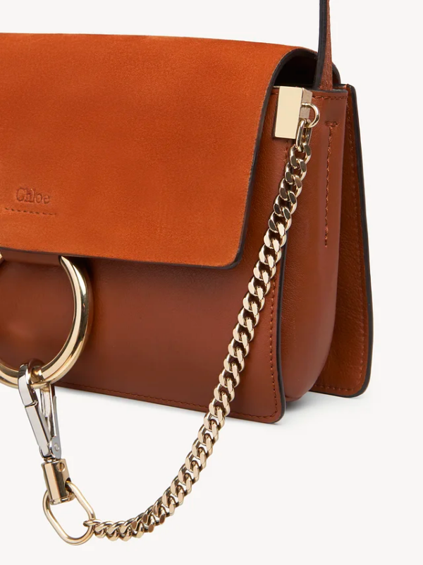 Túi Chloe Faye Suede Calfskin 'Brown' CHC15US127H2O236 - Ảnh 2