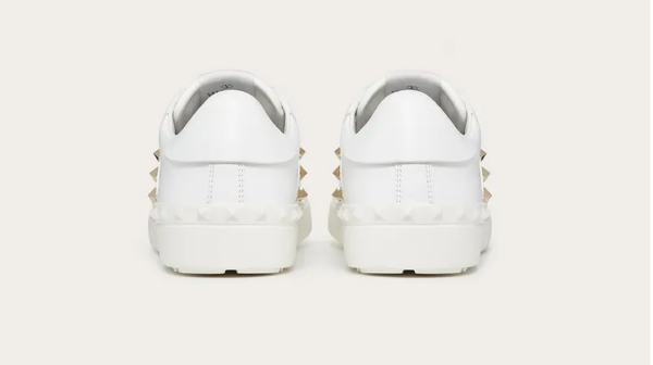 Giày Valentino Calfskin Rockstud Untitled Sneaker WY2S0931BHS0BO - Ảnh 6