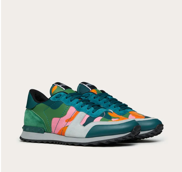 Giày Valentino Camouflage Rockrunner Multicolor WY2S0723TCCE80 - Ảnh 5