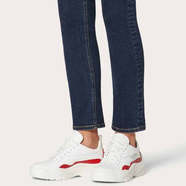 Giày Valentino Gumboy Sneaker in Calfskin For Woman VW2S0K55AEQDS5 - Ảnh 2