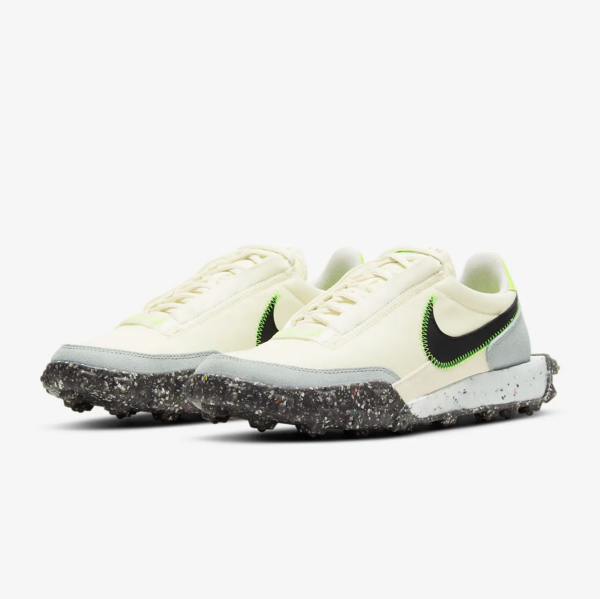 Giày Nike Waffle Racer Crater 'Pale Ivory Electric Green' CT1983-102 - Ảnh 2