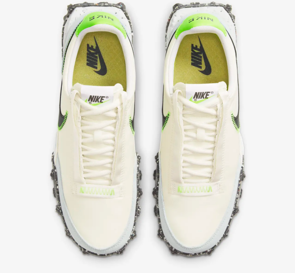 Giày Nike Waffle Racer Crater 'Pale Ivory Electric Green' CT1983-102 - Ảnh 5