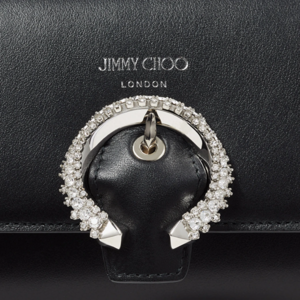 Túi Jimmy Choo W chain 'Black' WALLETWCHAINIUY000071 - Ảnh 4